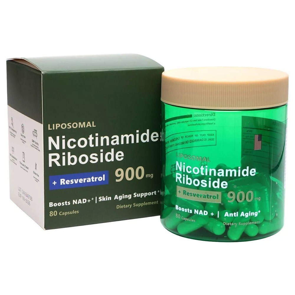 NAD+ Supplement for Anti-Aging Energy Focus & Nicotinamide Riboside Resveratrol