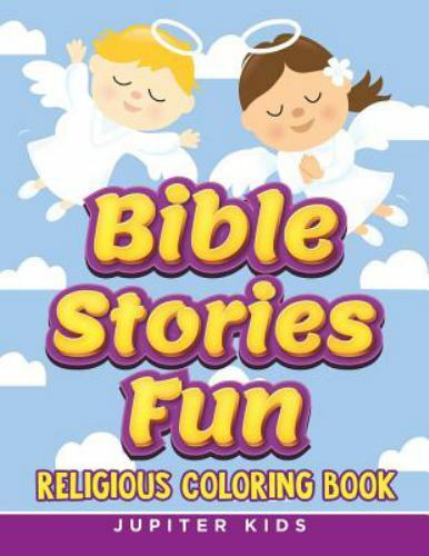 Bible Stories Fun: Religious Coloring Book, Brand New, Free shipping in the US
