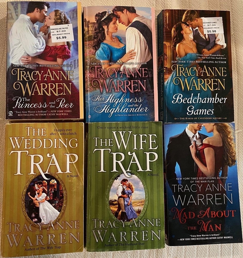 6 Novel Mixed Series LOT by Tracy Anne Warren Historical Romance Paperback GOOD