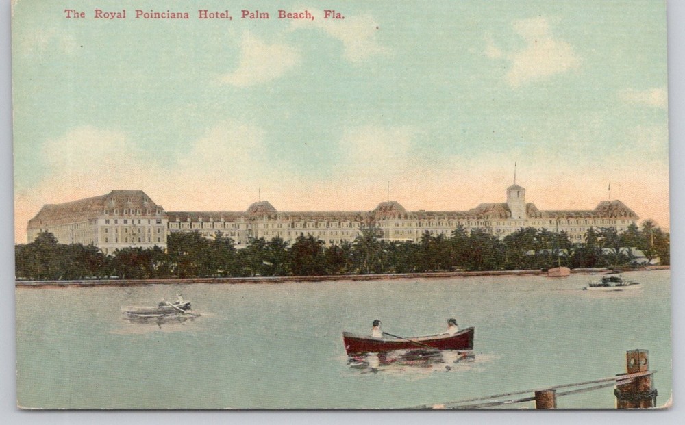 Royal Poinciana Hotel Palm Beach Florida Vintage Postcard Cochrane's Store