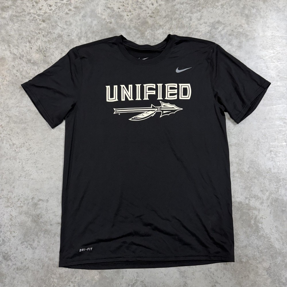 Florida State Seminoles shirt mens Large Nike Dri fit Unified Football Team FSU