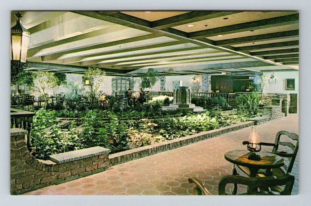 Atlanta GA-Georgia, Top The Mart, Scenic View Flowers, Vintage Postcard