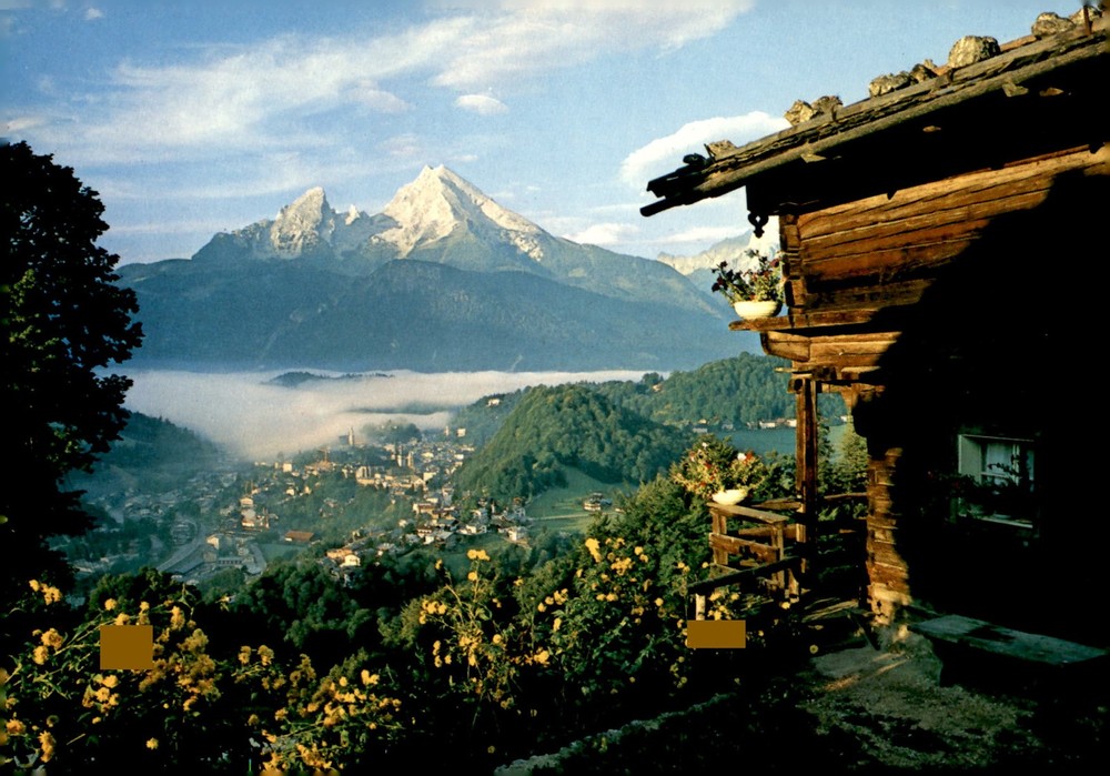 Berchtesgaden with Watzmann View Postcard