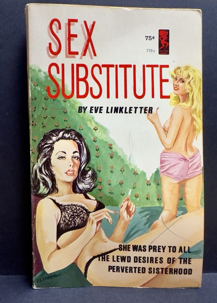 Sex Substitute 1966 Eve Linkletter Lesbian Pulp Sleaze Paperback 1st Ed