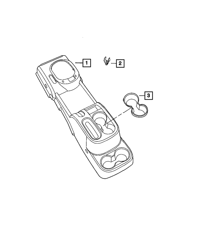 Genuine Mopar Floor Console 1MV281D5AA