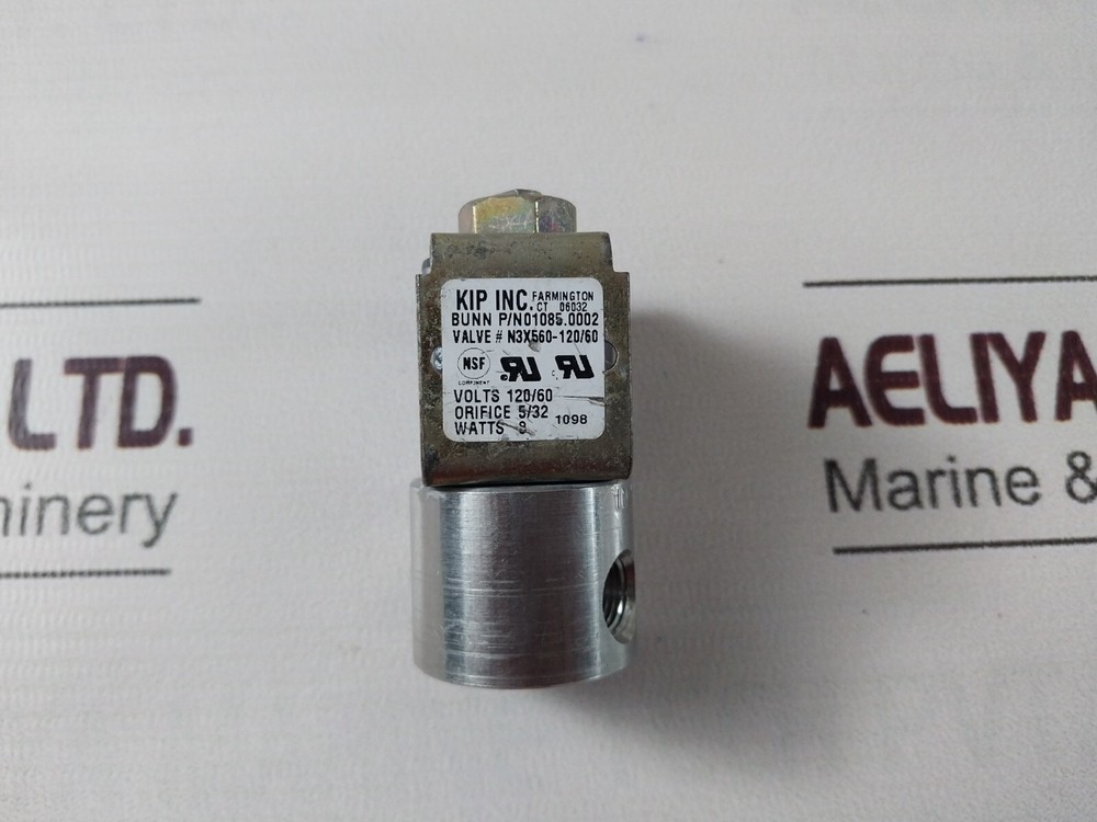 Bunn 01085.0002 Solenoid Water Valve 120/60V