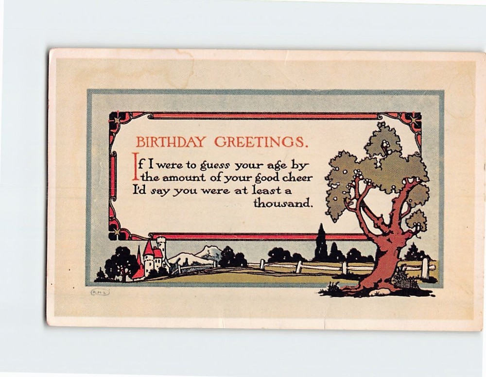Postcard Birthday Greetings