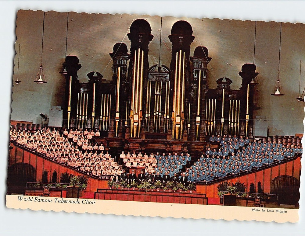 Postcard World Famous Tabernacle Choir Salt Lake City Utah USA