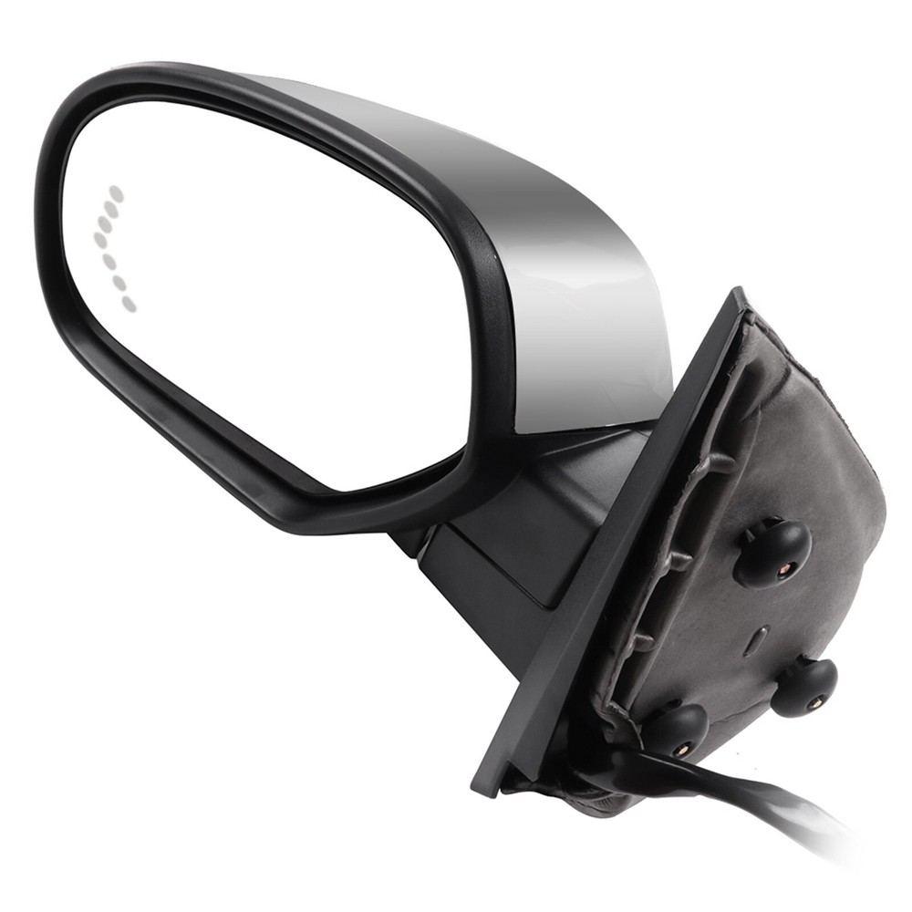 2pcs Chrome Mirrors Power Heated Memory Arrow Signal Pair For GM Pickup SUV