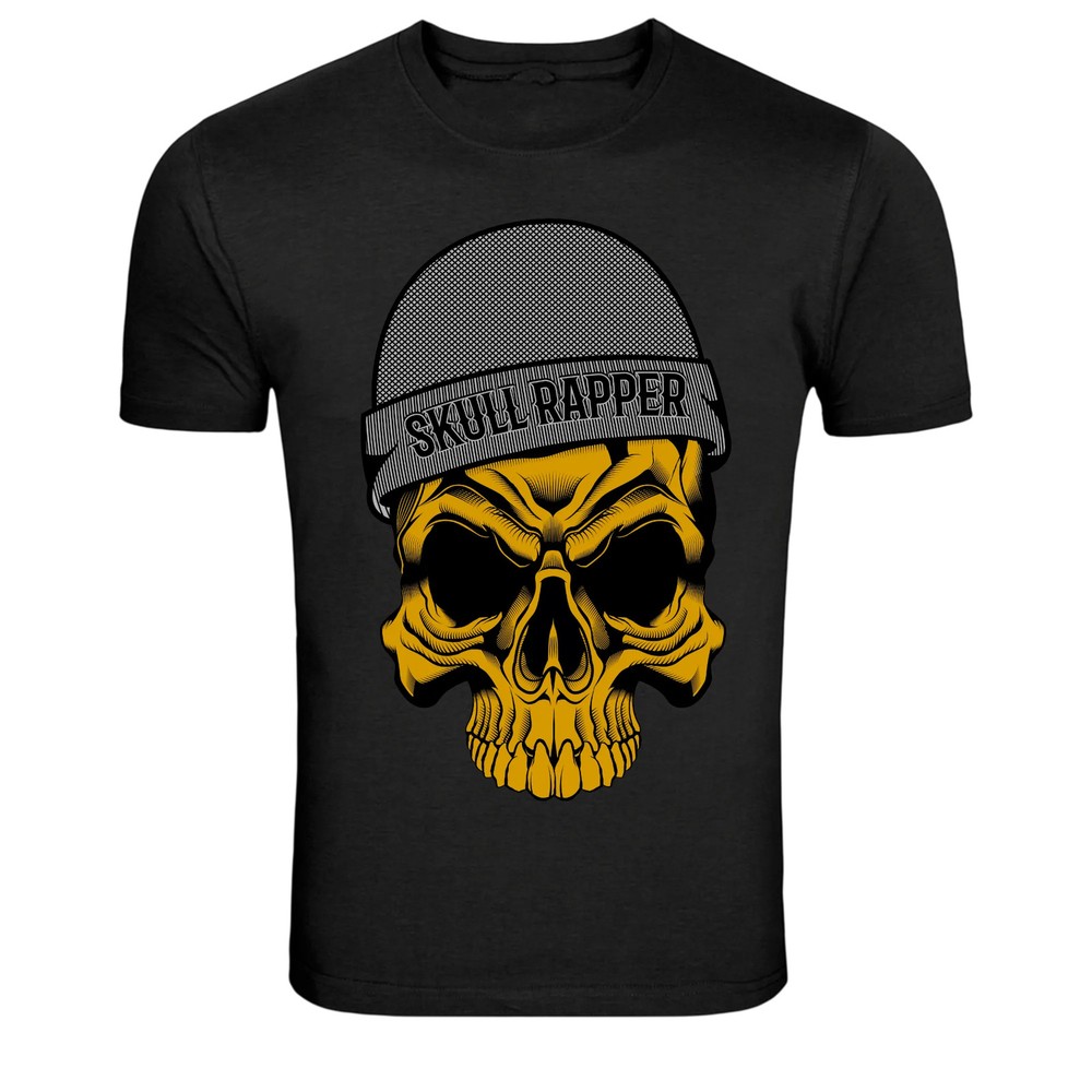 Skull Rapper Beanie Street Style Graphic T-Shirt