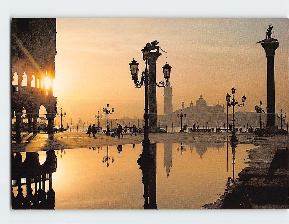 Postcard Piazzetta S. Marco and Island of S. Giorgio Venice Italy