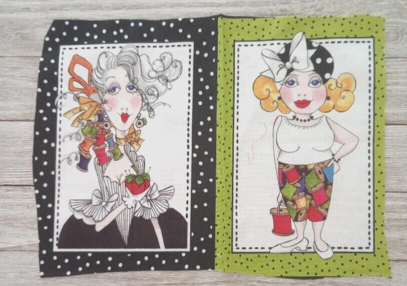 sophisticates loralie fun fabric 10 x 7.5 inch 2 blocks #1003 1pc