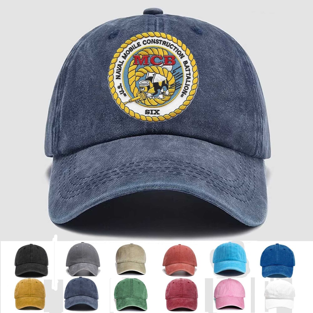 Custom Embroidered Hat 6th Mobile Construction Battalion,Veteran Cap,Trucker Hat