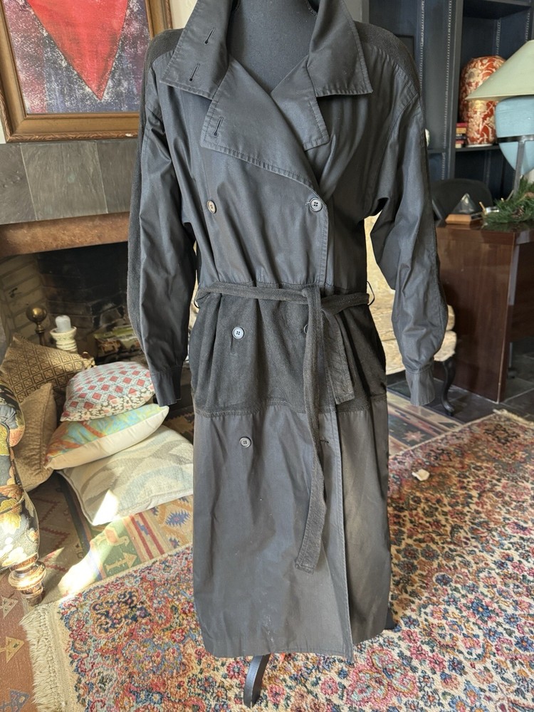 Vintage Christian Dior New York black coat, long 8R