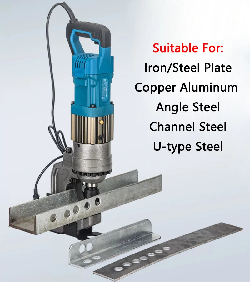 Electric Hydraulic Punching Machine CPM-25 Angle Steel/Channel Steel 220/110V