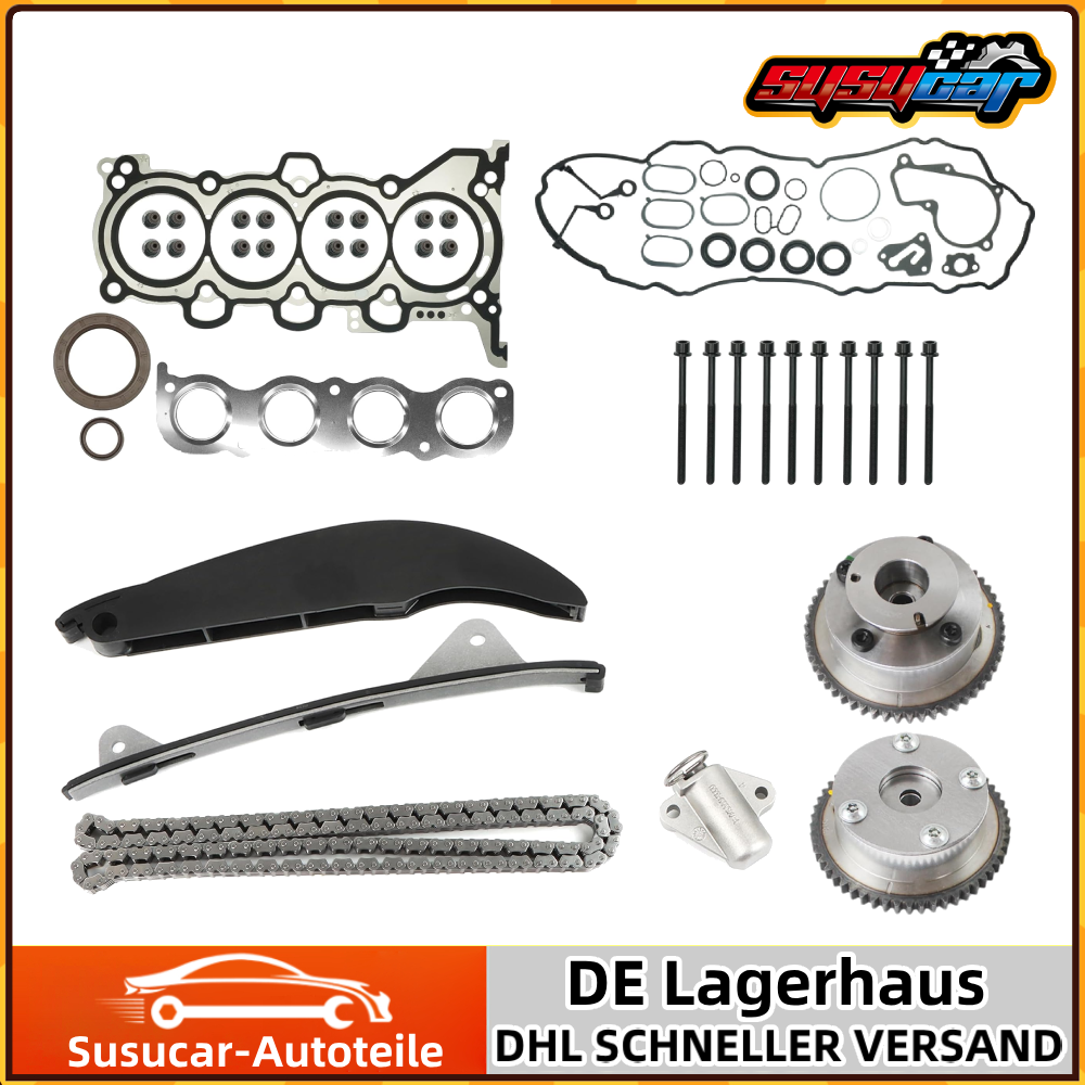 Hyundai Kia 1.8L 2.0L Timing Chain Kit with Head Gasket Set & Bolts 11-14