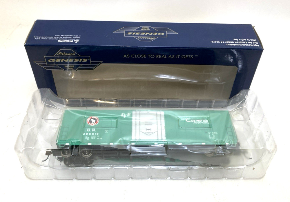 Athearn Genesis ATHG26784 HO Great Northern 50' PC&F Boxcar 10' Plug Door SEALED