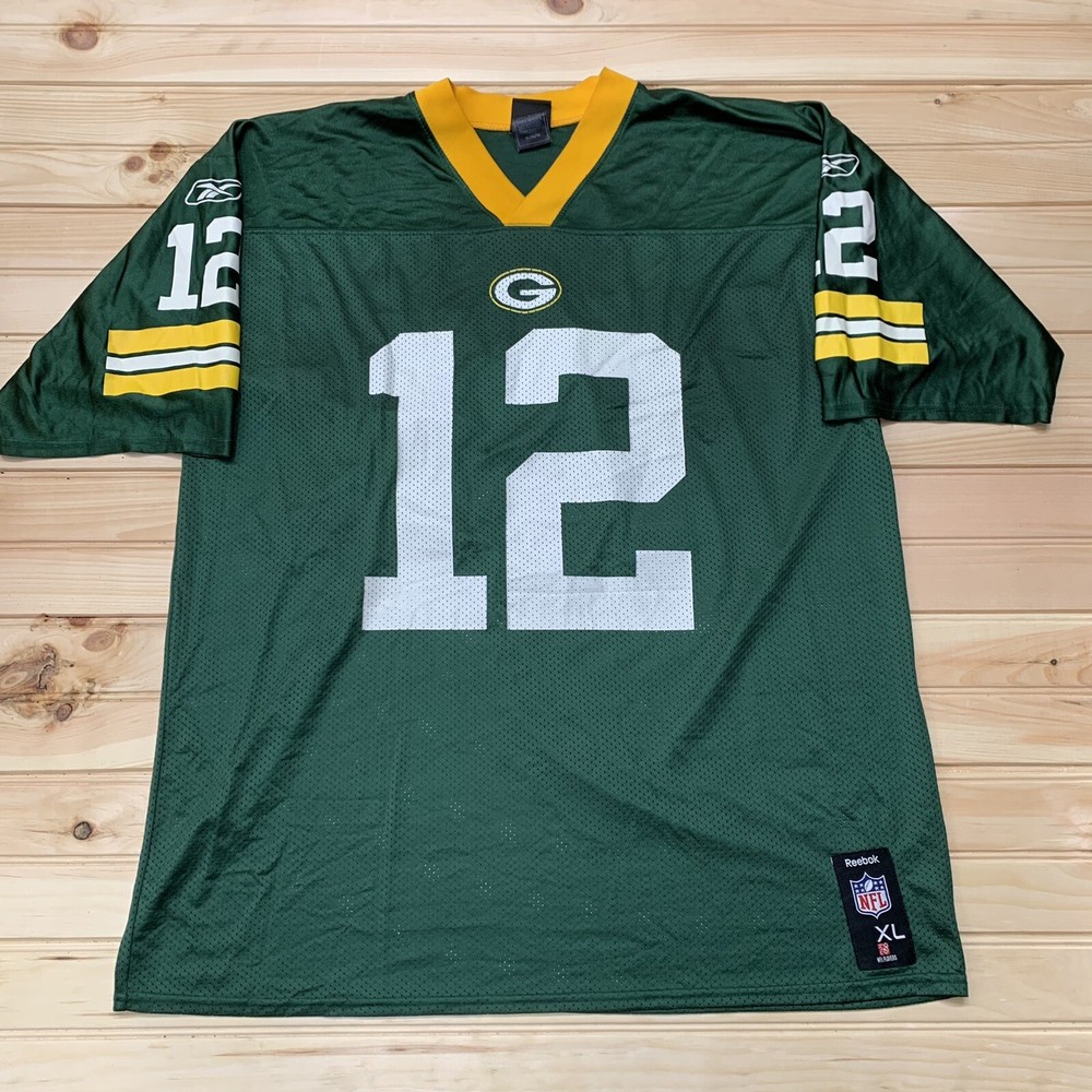 Reebok Green Bay Packers Aaron Rodgers NFL Jersey Size XL Team Apparel #12