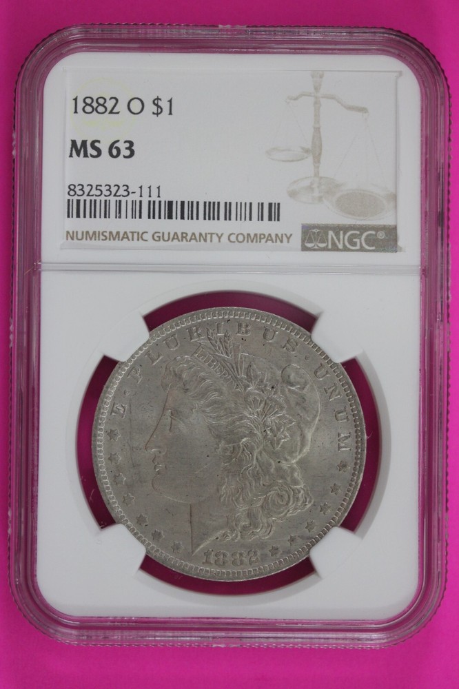 1882 O MS 63 Liberty Morgan Silver Dollar NGC Certified Graded Slab 232