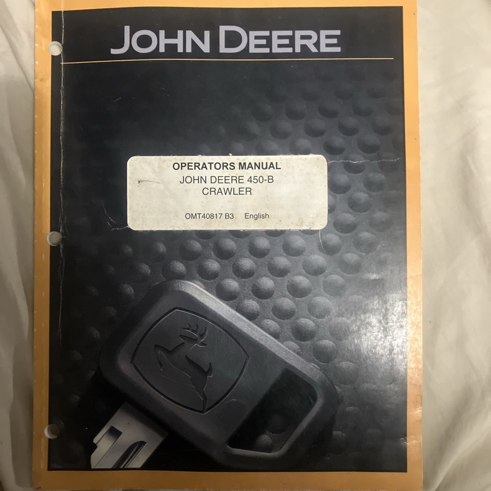 Operators manual John Deere 450-B Crawler OMT40817 B3