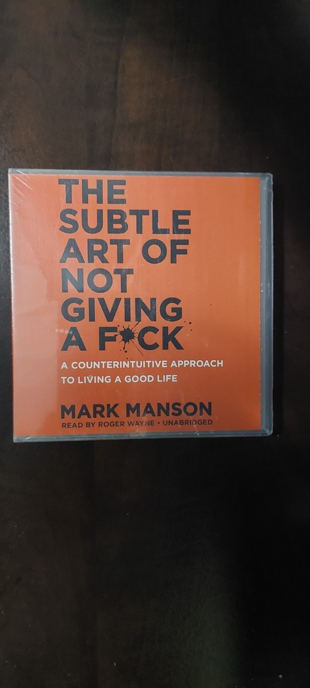 The Subtle Art Of Not Giving A Fck - Mark Manson 5 CD Audio Book - Complete NEW