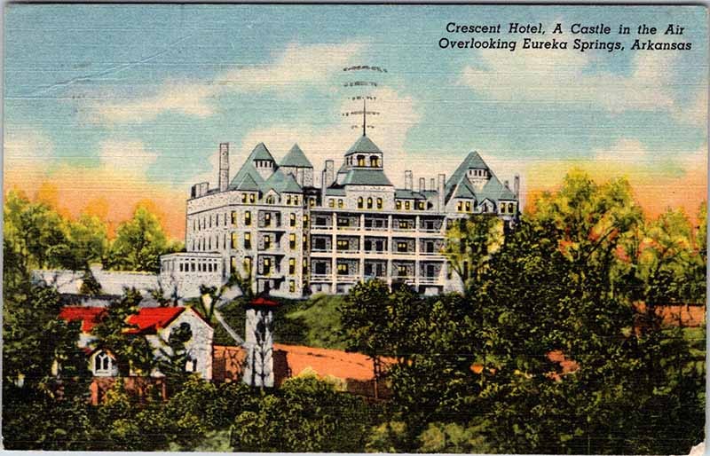 Postcard HOTEL SCENE Eureka Springs Arkansas AR m/09 AO2290
