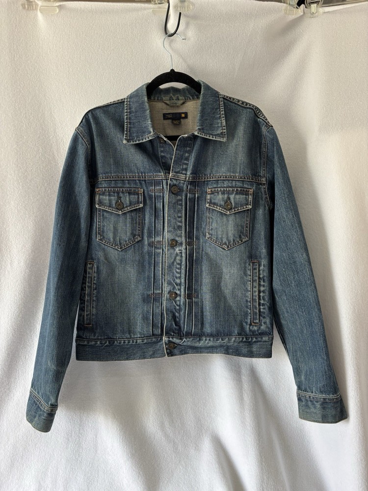 J. Crew Mercantile Men’s Denim Jean Jacket Dark Wash Men’s Size Medium