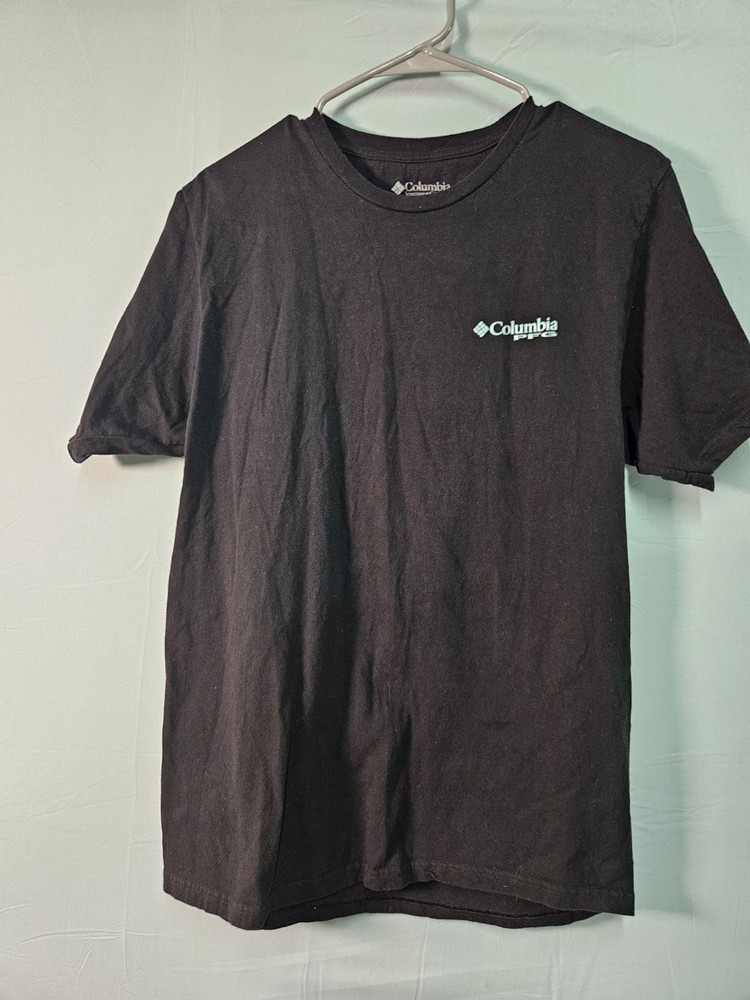 Columbia Men's Medium Short Sleeve Graphic T-Shirt PFG Black