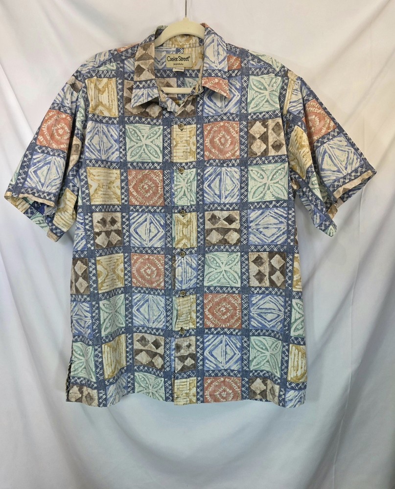 Cooke Street Men's Tropical Hawaiian Casual Summer Button Down Shirt Size XL