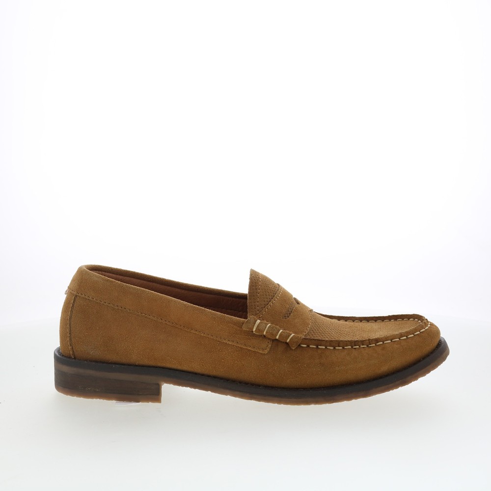 Pajar Wayne 51884 Mens Brown Leather Slip On Loafers & Slip Ons Penny Shoes