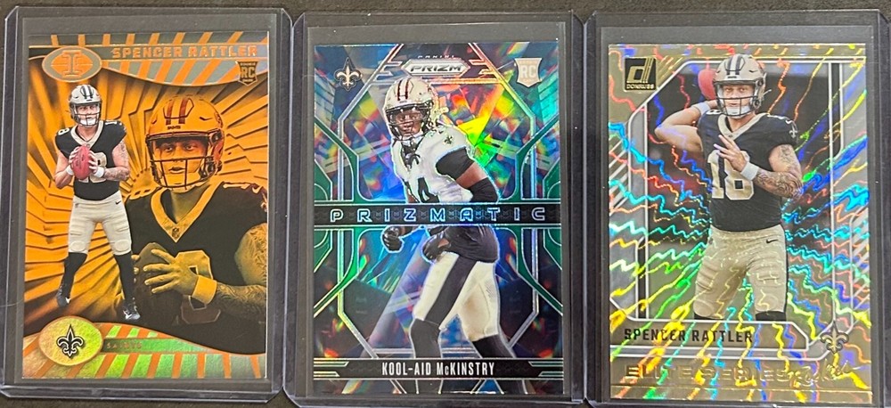 2024 Panini Football New Orleans Saints 3 Card Rookie Insert/Parallel Lot!