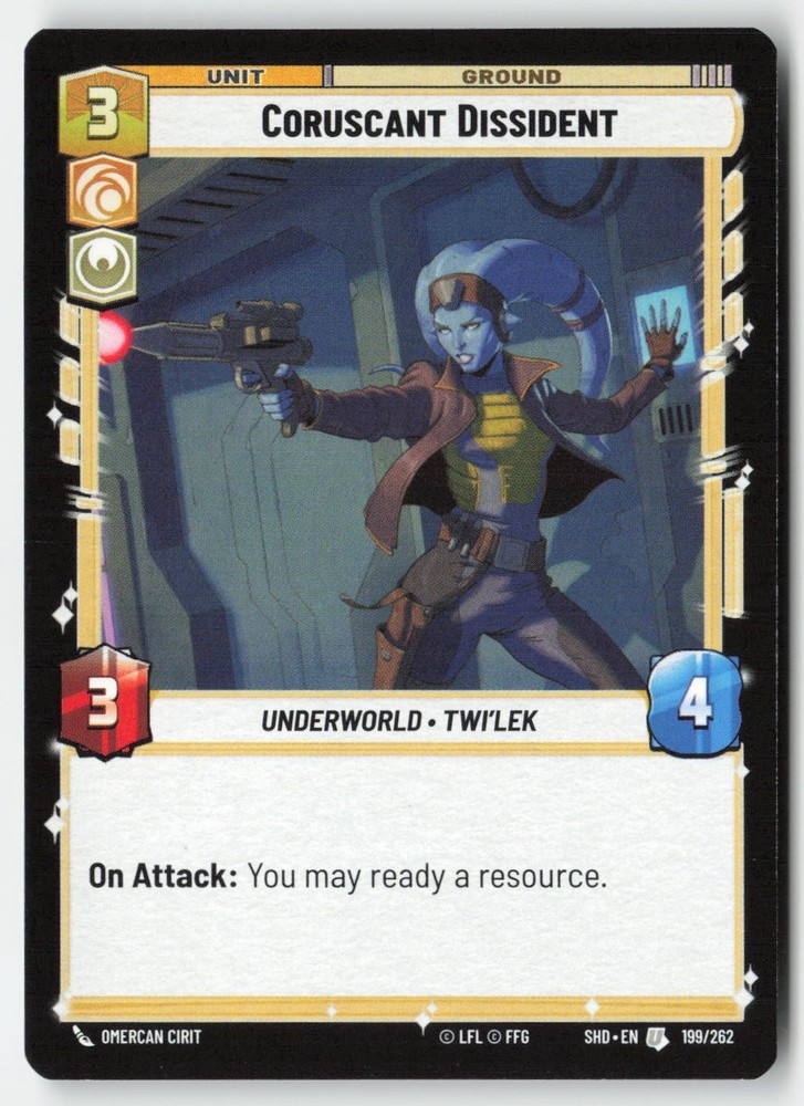 SWU - Coruscant Dissident SHD 199 Non-Foil
