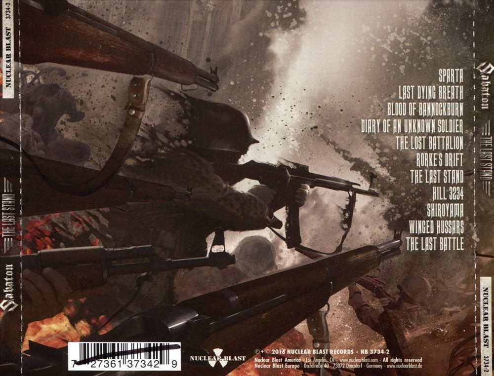 Sabaton Last Stand New Cd