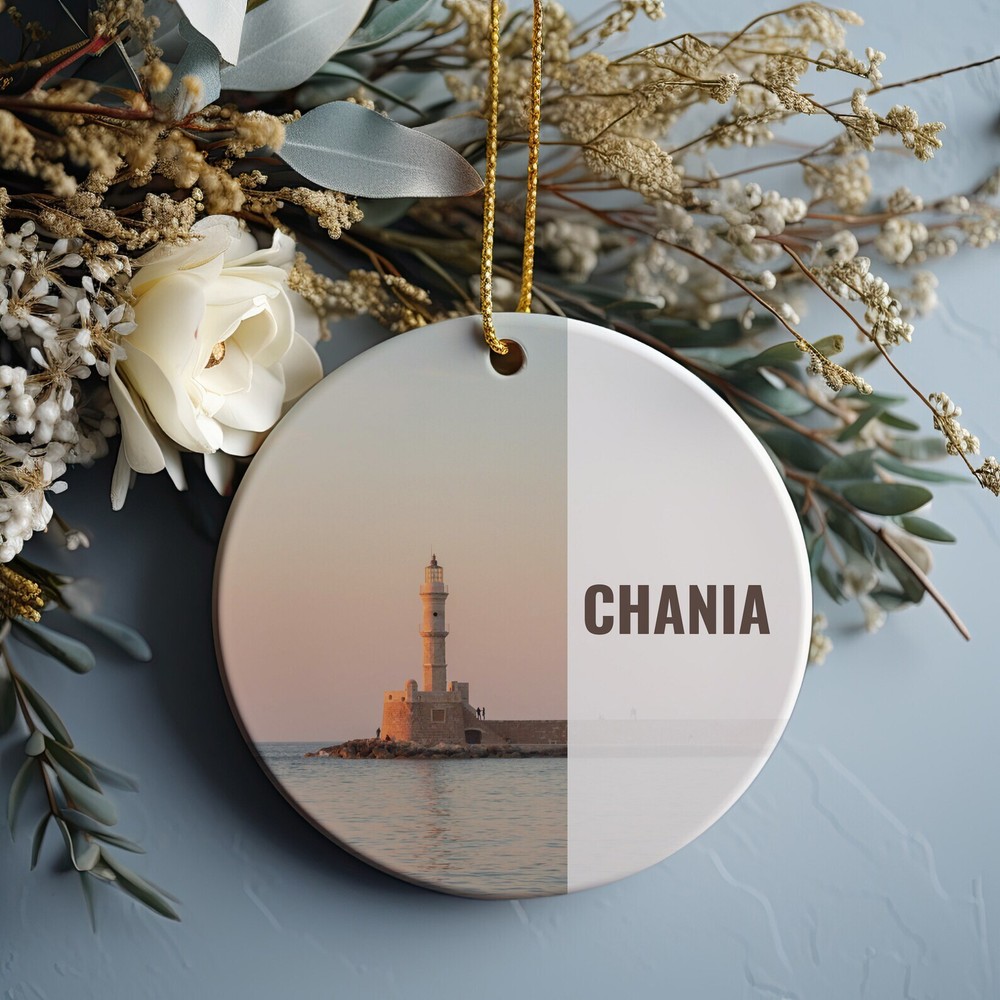 Chania Christmas Ornament - Festive Holiday Gift Idea