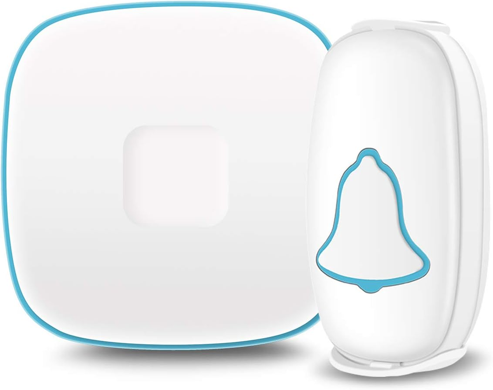 Wireless Doorbell,  Waterproof Door Bell with 38 Melodies and Led Flash, Easy In