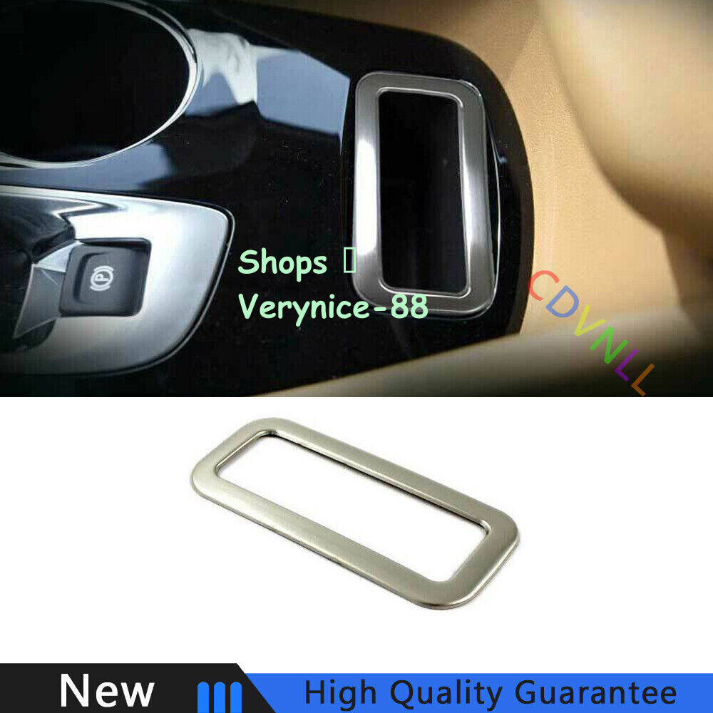 Fit For Chevrolet Malibu 2016-2021 Silver Steel Middle Console Storage Box Trim