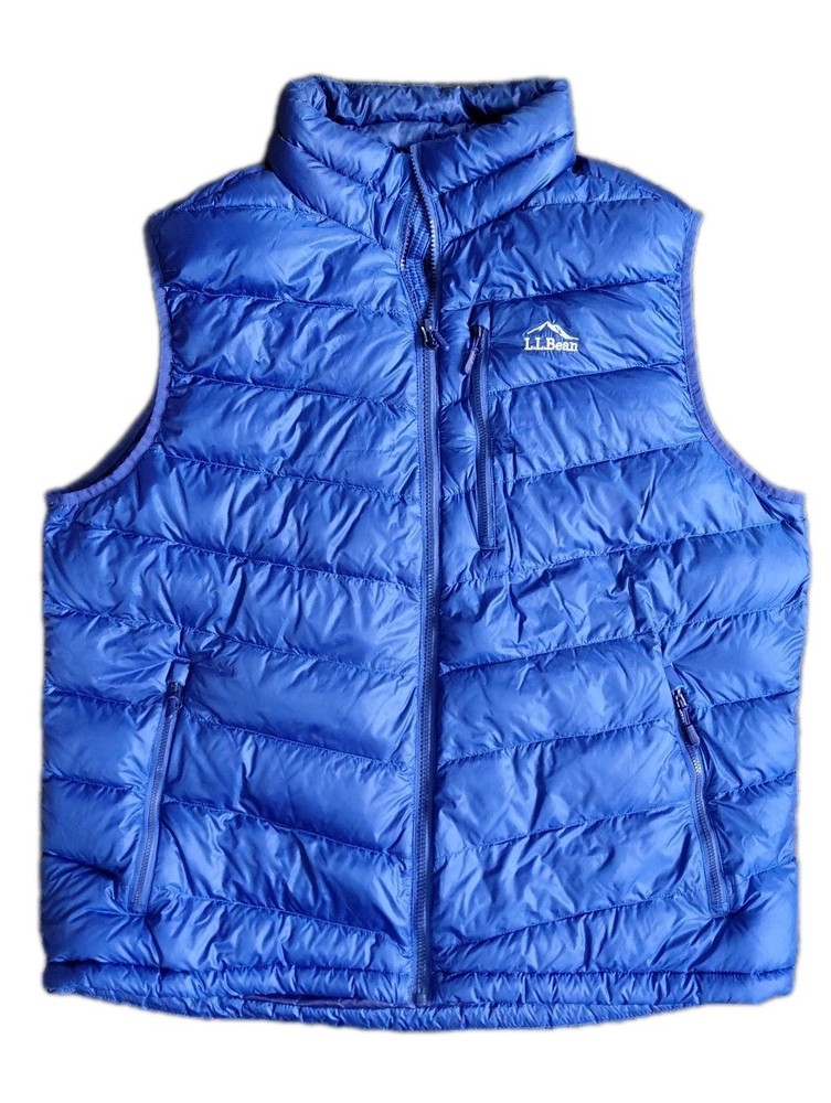 LL Bean Down Puffer Vest Mens Size XL Granolacore Outdoor Hiking Camping Nature