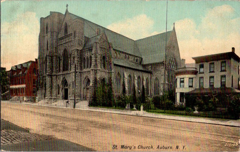 Auburn New York NY : CHURCH SCENE m/14 AV2759