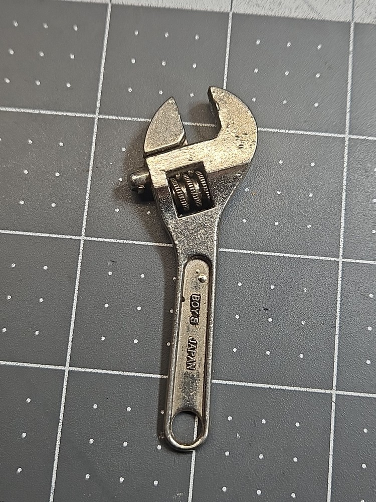 Vintage Boys Japan Mini Adjustable Wrench 2.75