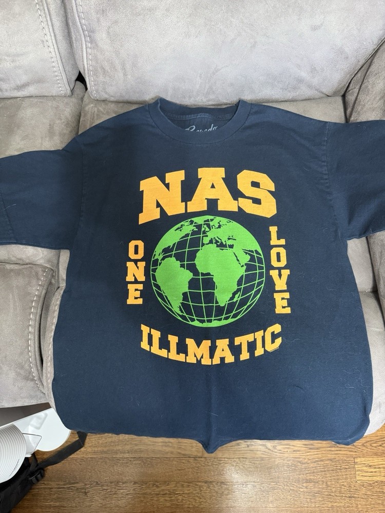 Graphic Tee Nas One Love Illmatic T-Shirt Medium Pre-Owned Barely Worn Size M
