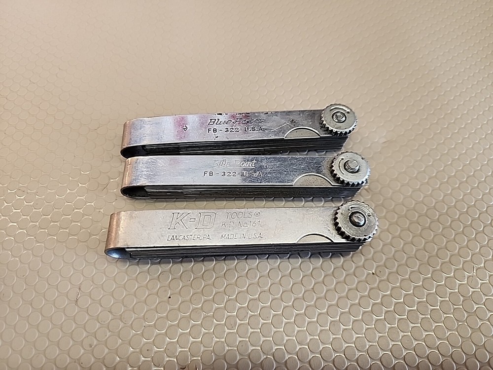 2-Blade Blue Point and KD Tools Feeler Gauge Set for Precision Measurement