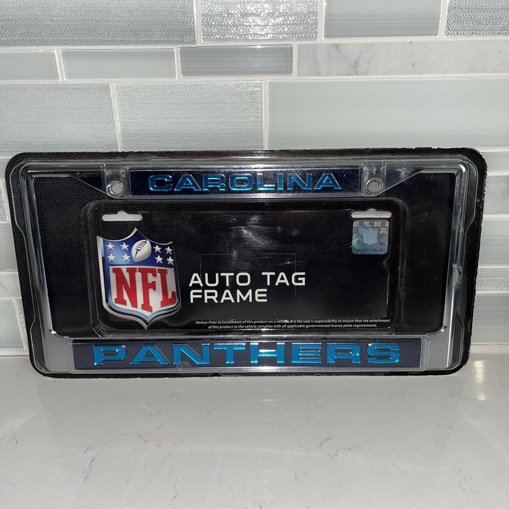 Carolina Panthers NFL Laser Cut License Plate Frame