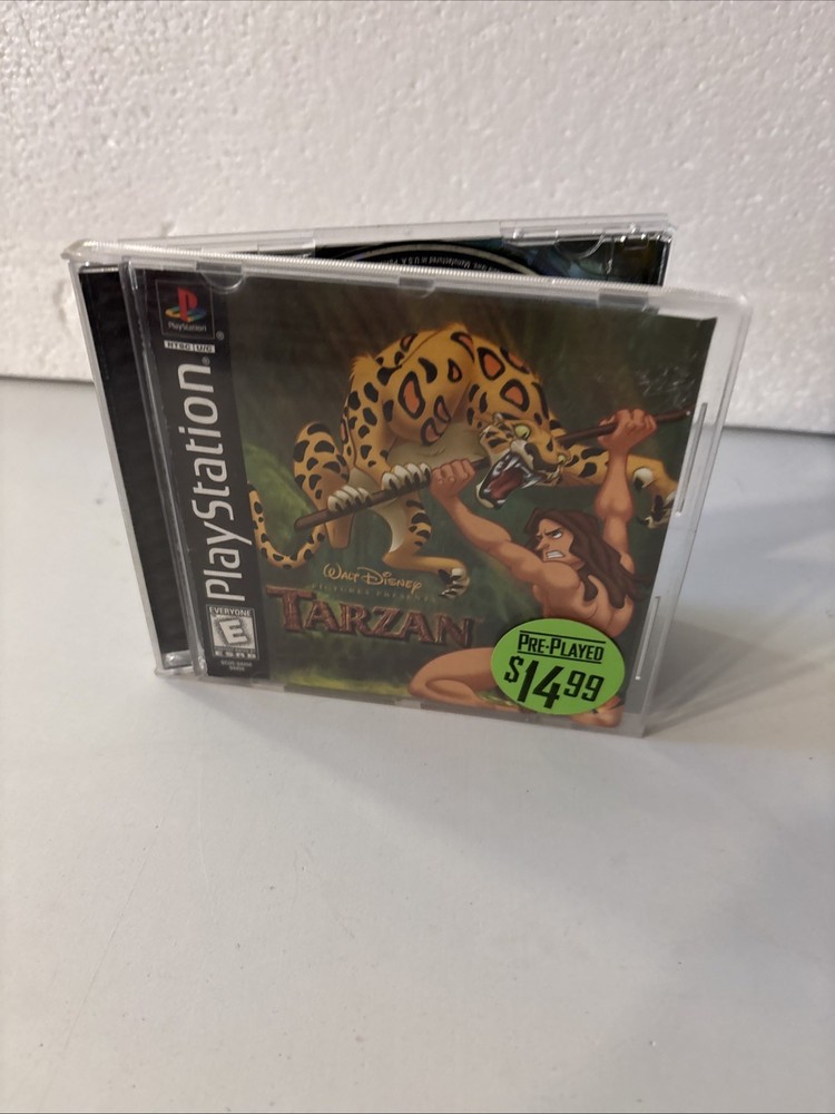Disney's Tarzan (Sony PlayStation 1, 1999) PS1 Complete W Manual CIB Blockbuster