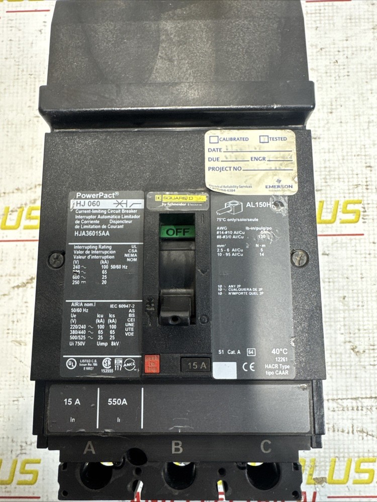 Square D Molded Case Circuit Breaker - HJA36015