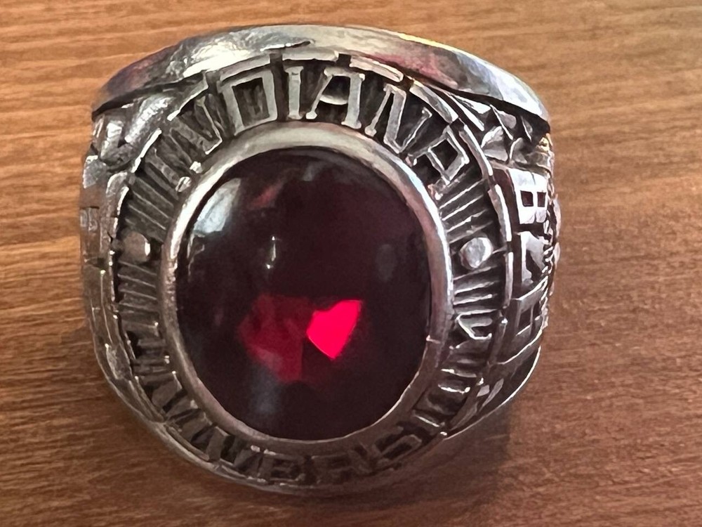 Vintage 1978 College Class Ring  ArtCarved Siladium, Indiana University - MR1