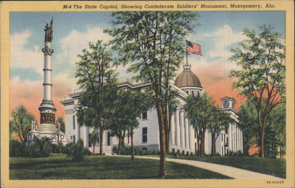 Montgomery, Alabama AL State Capitol, Confederate Soldiers' Monument Albertville