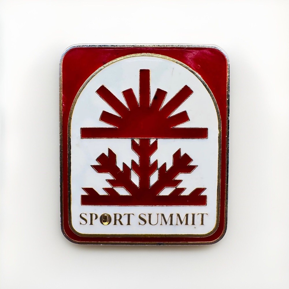 Sport Summit Geometric Art Design Enamel Lapel Hat Pin BA