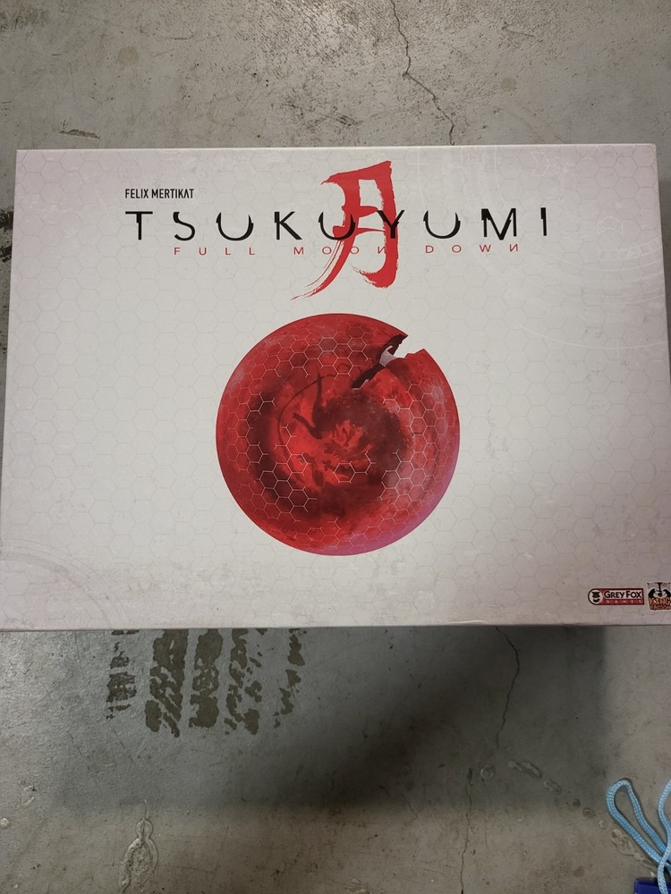 Tsukuyumi Full Moon Down Kickstarter All-In Pledge, opened, all in one box
