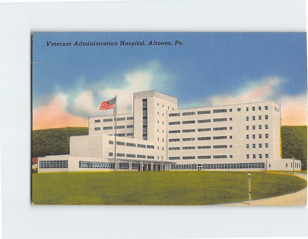 Postcard Veterans Administration Hospital Altoona Pennsylvania USA North America