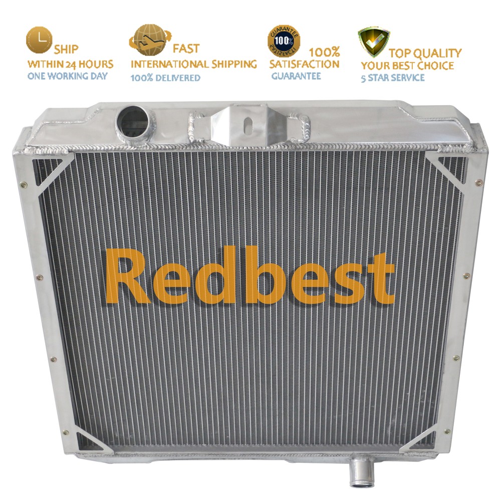 Aluminum 4 Row Radiator Fits 1992-2006 01 AM General Hummer H1 5.7L 6.2L 6.5L V8